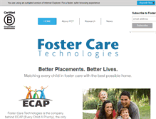 Tablet Screenshot of fostercaretech.com